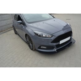 Накладка сплиттер на передний бампер на Ford Focus III ST рестайл